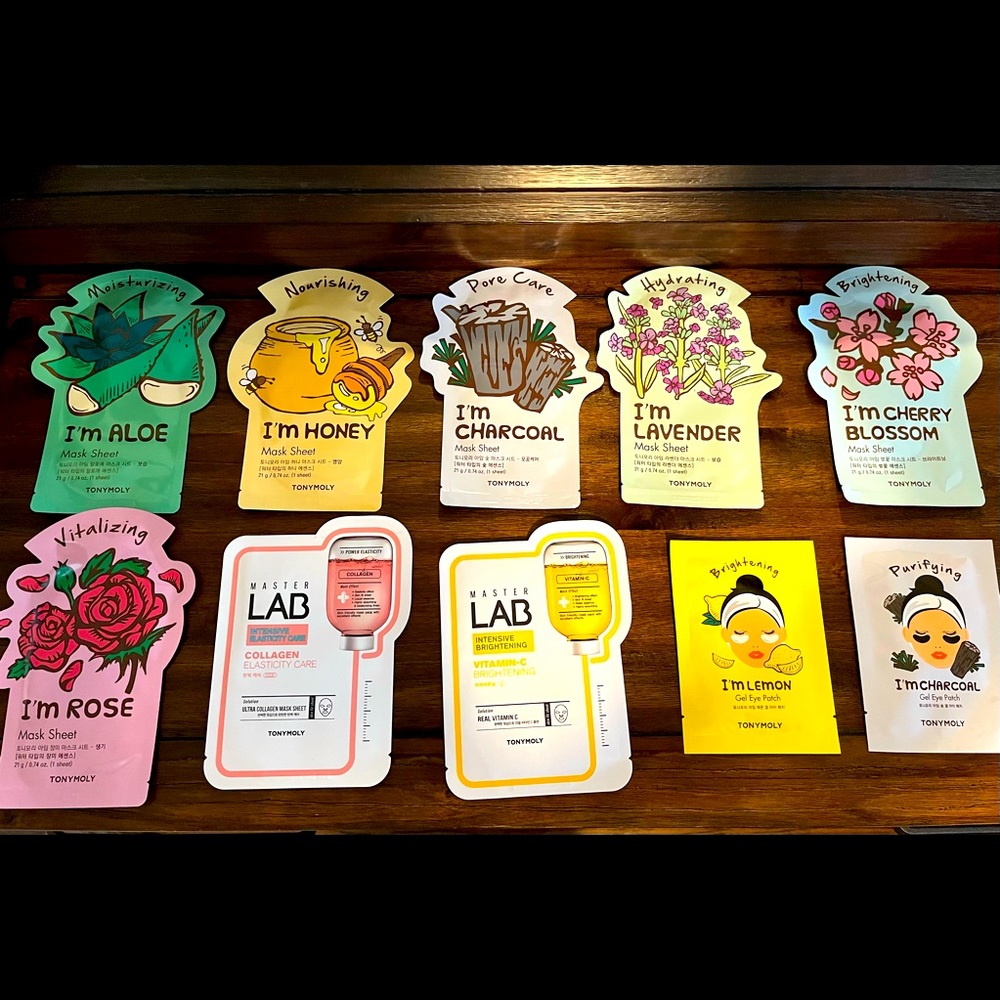 Tony Moly (Korean) Face Mask Sheets and Eye Patches